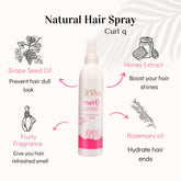 JEVAN Curl Q Hair Restyle Spray on ZYNAH